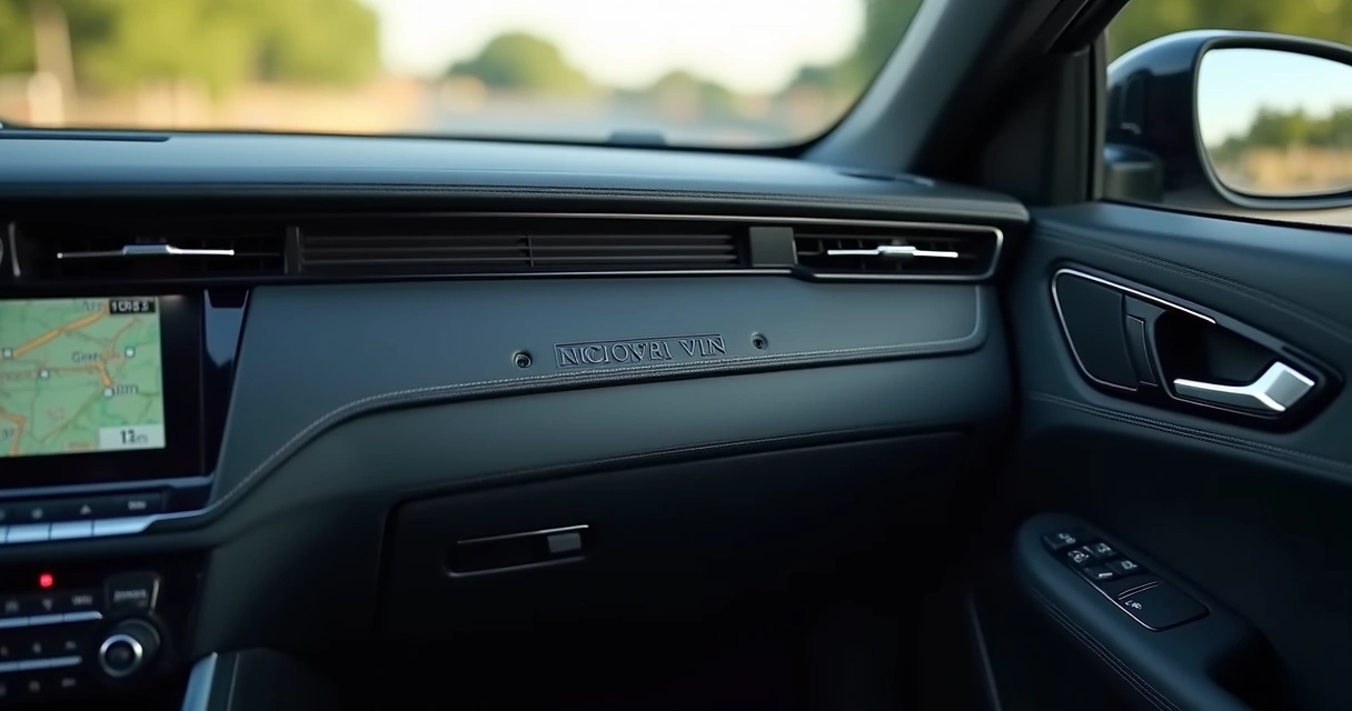 Placa do carro e número do chassi visíveis juntos 