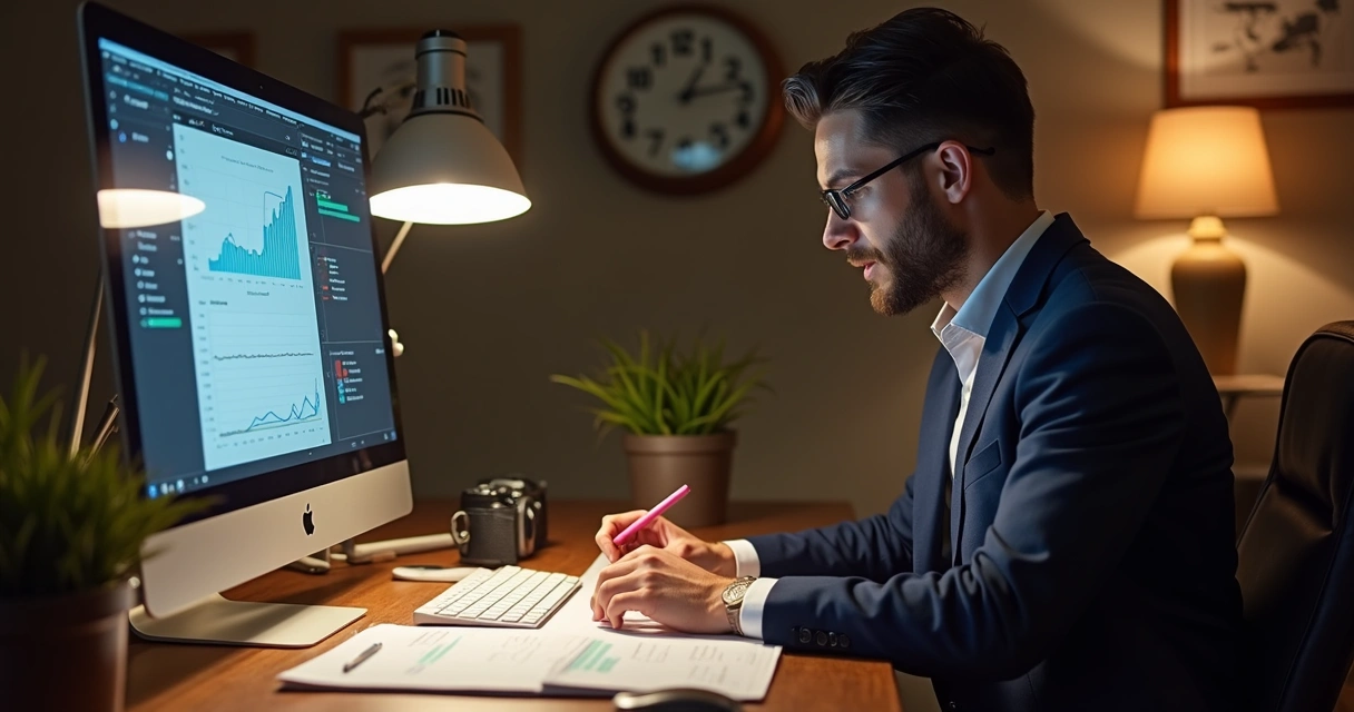 Contador analisando preenchimento de escrituração digital 