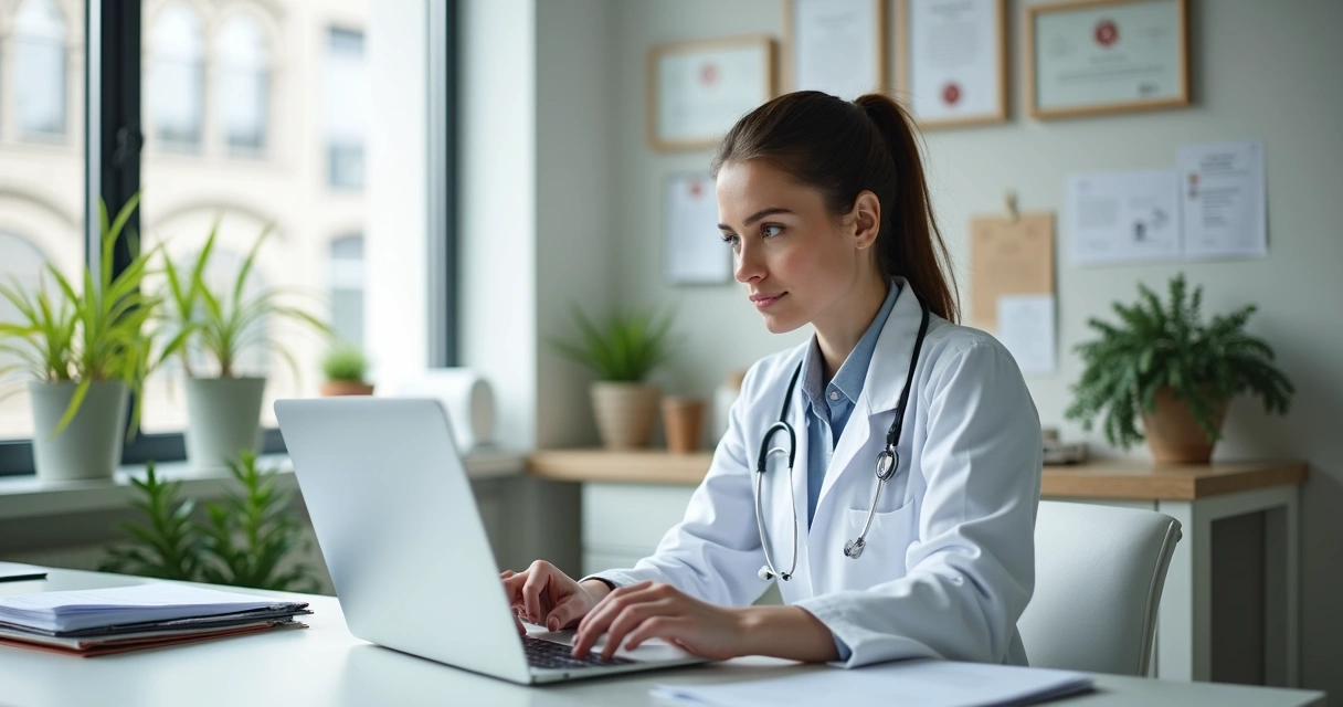 Recém-formado em Veterinária? Veja Como Abrir Seu CNPJ e Começar Certo 1 Veterinário recém-formado consultando papéis em escritório moderno