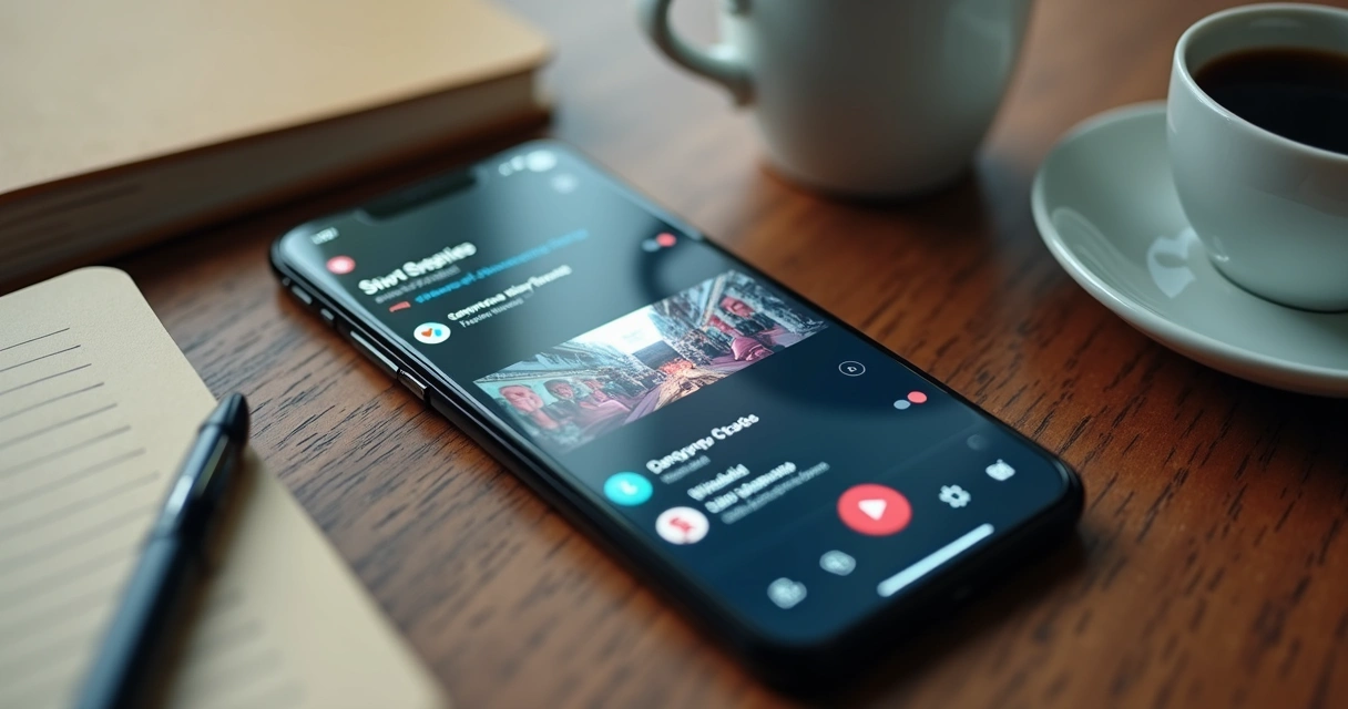 Vídeo curto no celular com legenda automática 