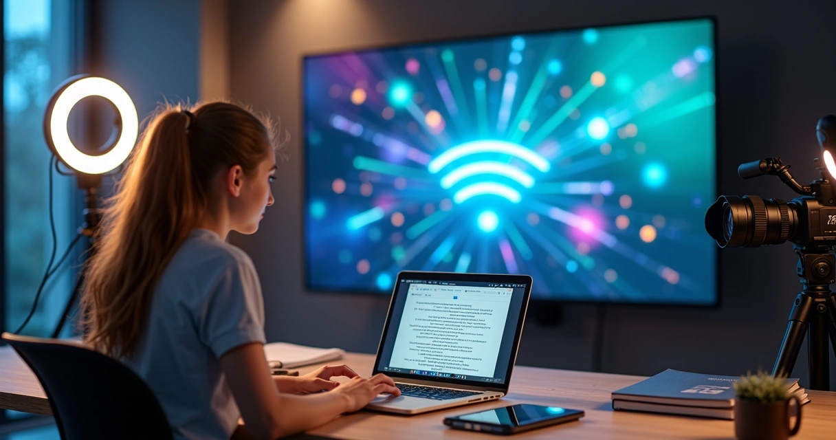 Gravação de vídeo educacional para provedores de internet