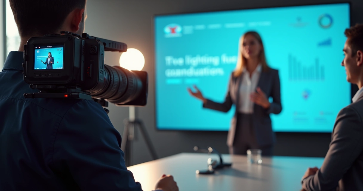 Gravação de vídeo promocional para evento B2B 