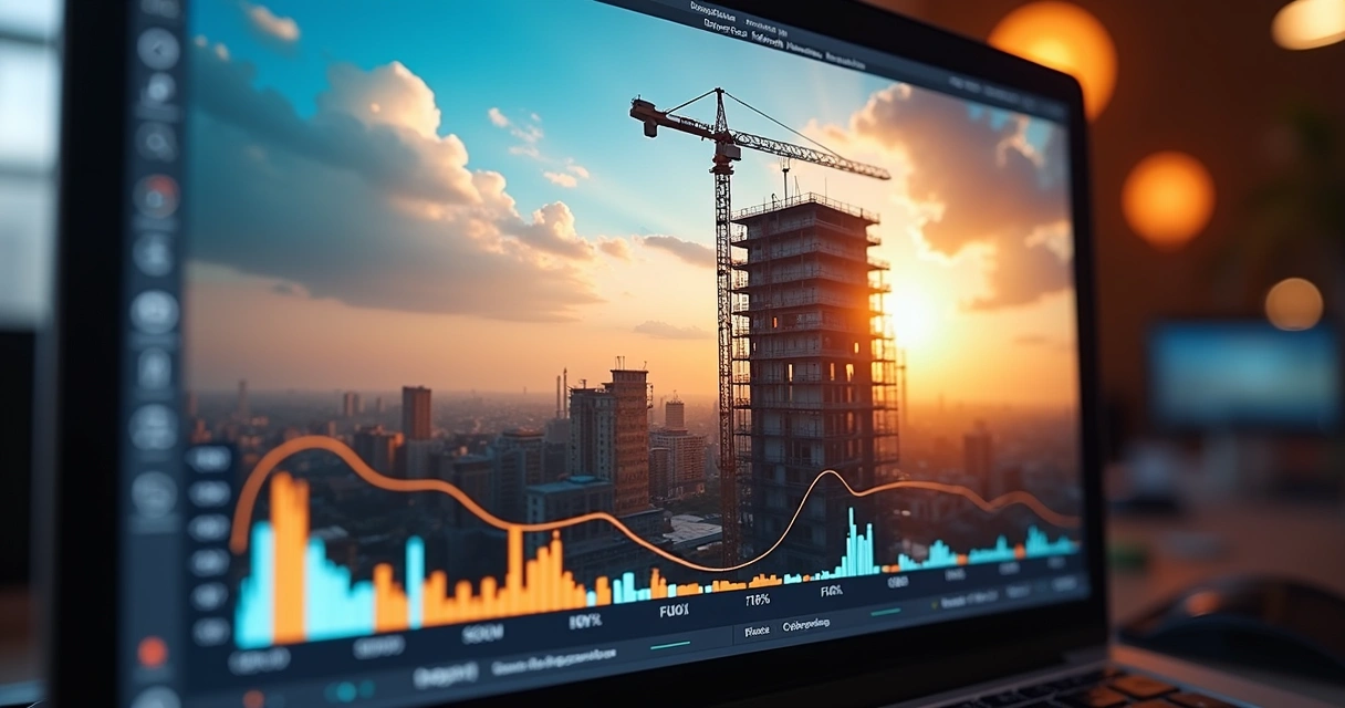 Vídeo de time-lapse mostrando evolução de obra