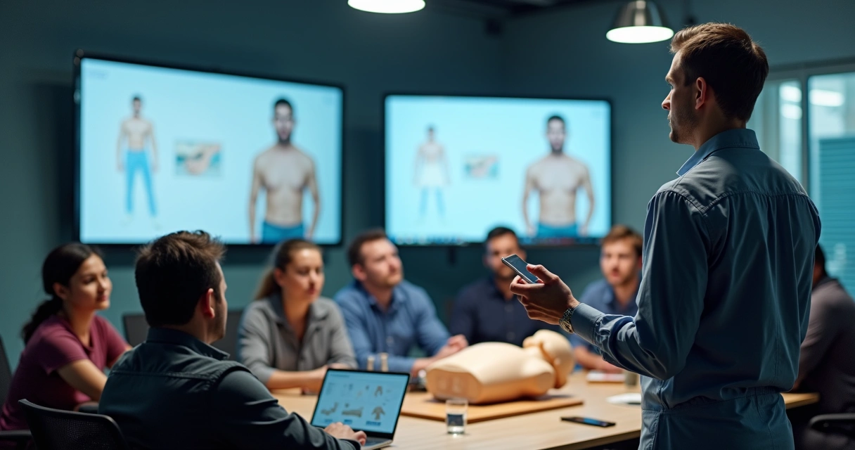 Videoaula de primeiros socorros com instrutor e exemplos práticos