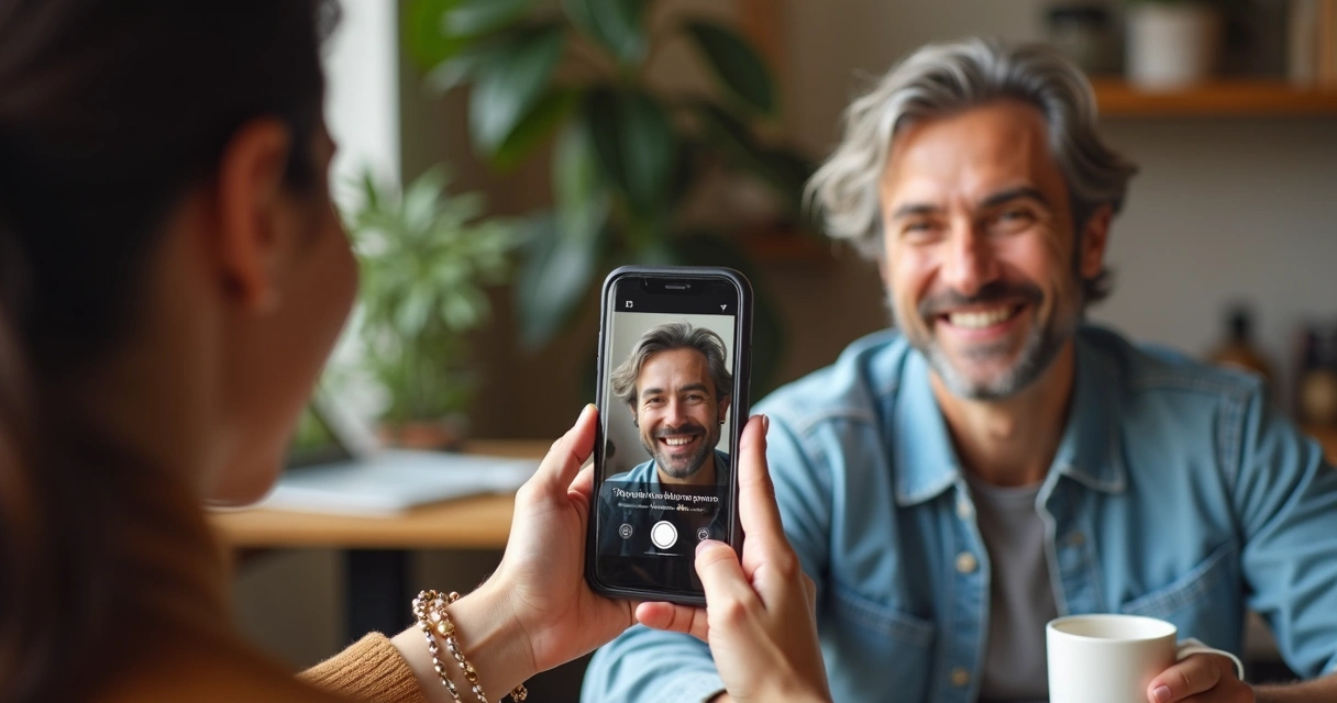 Cliente gravando depoimento para empresa 
