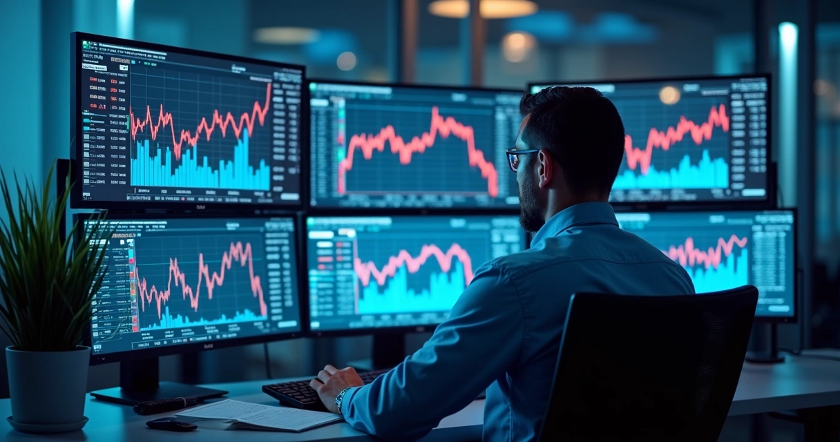 Pessoa olhando para múltiplos gráficos e só destacando o que confirma sua opinião 