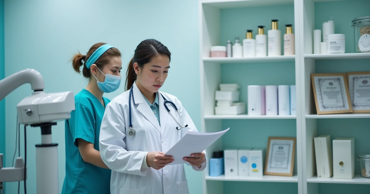 Fiscalização sanitária em clínica de estética 