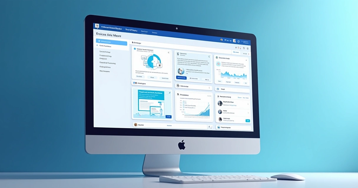 Tela de sistema mostrando gestão de correspondências digitais 