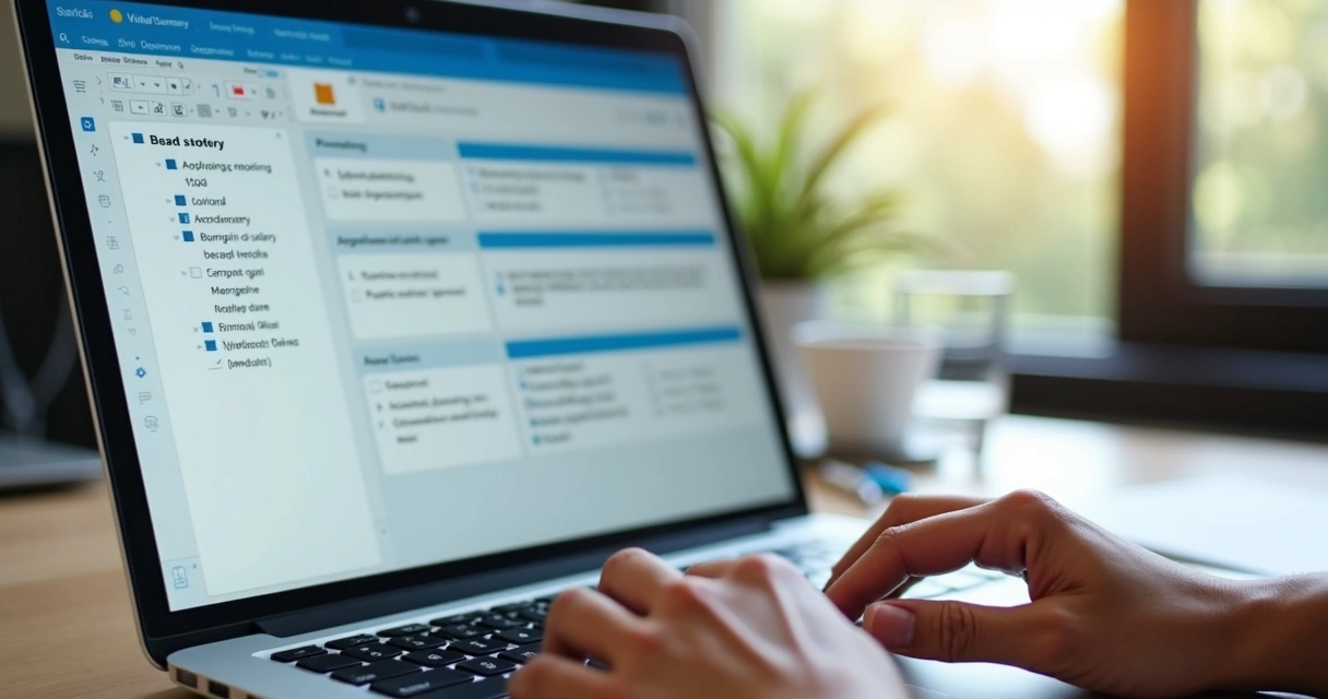 Shared digital action plan after an online team discussion