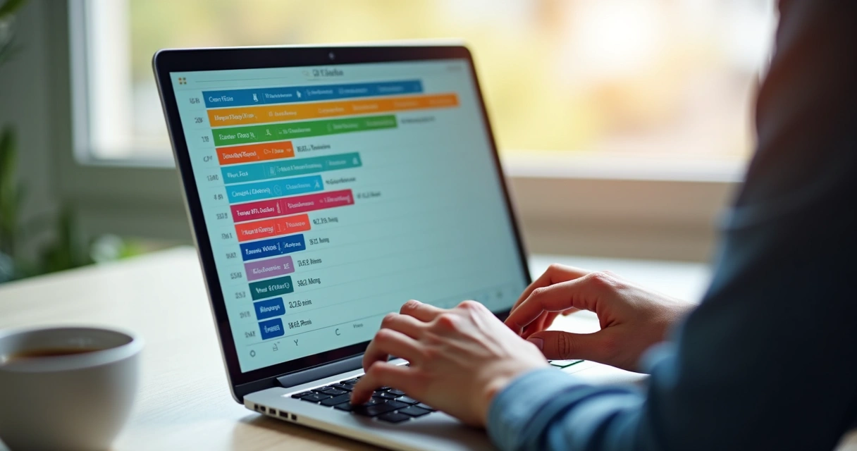 Laptop showing visa bulletin date charts 