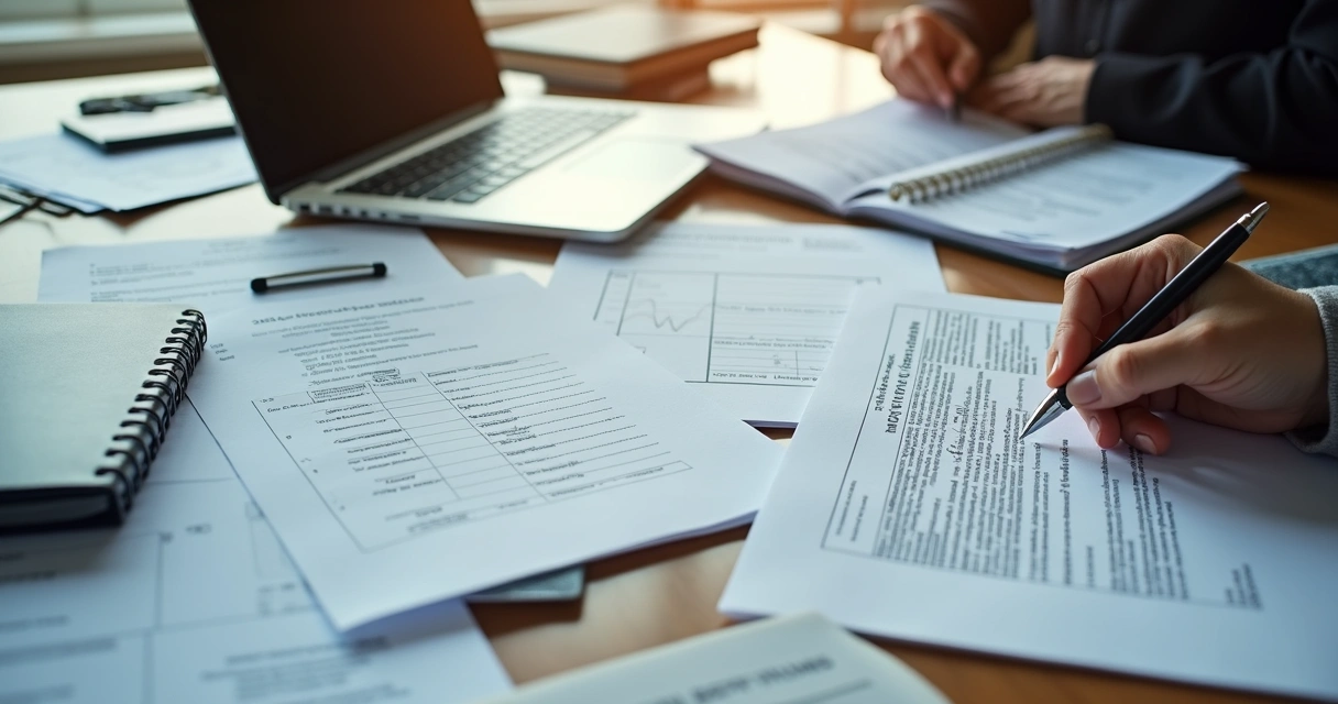 Immigration file review with business and employee documents