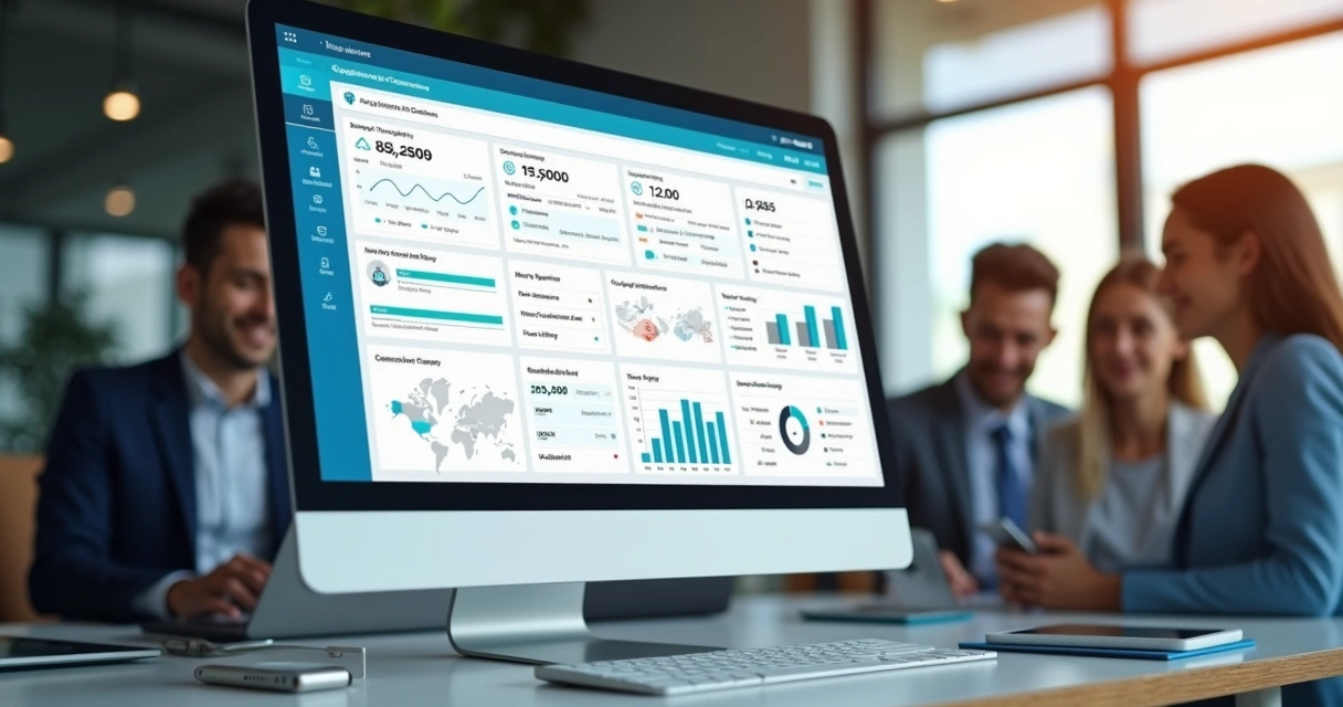 Immigration technology platform dashboard with application tracking.