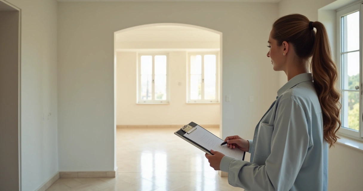 Pessoa anotando detalhes durante visita em imóvel de leilão da Caixa 