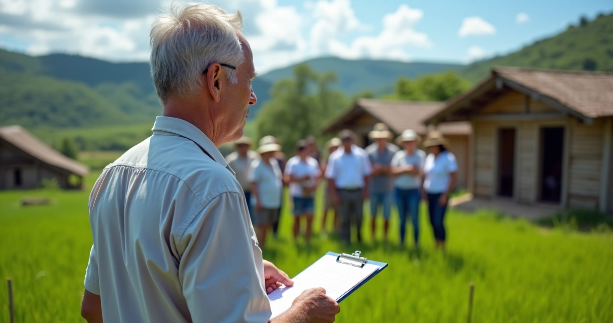 Visita técnica de liderança em zona rural do Paraná.