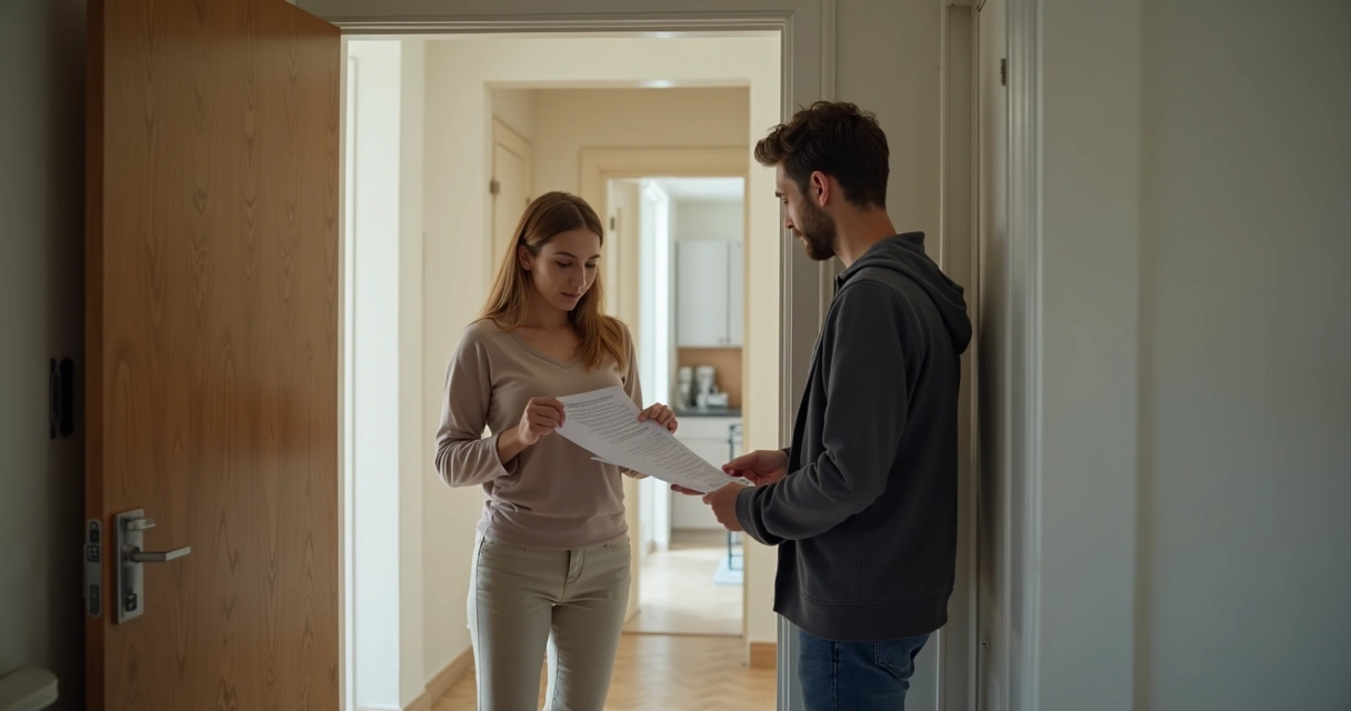 Vistoria de apartamento usado com corretor e documentos 