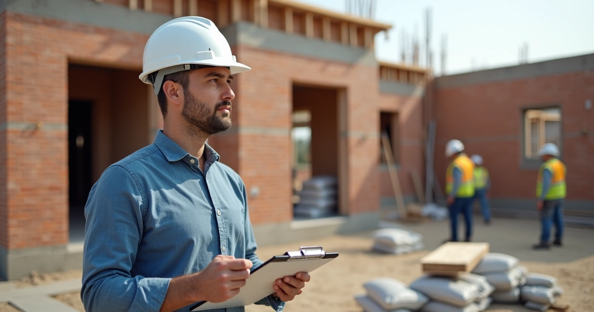 Vistoria de engenheiro em obra financiada 