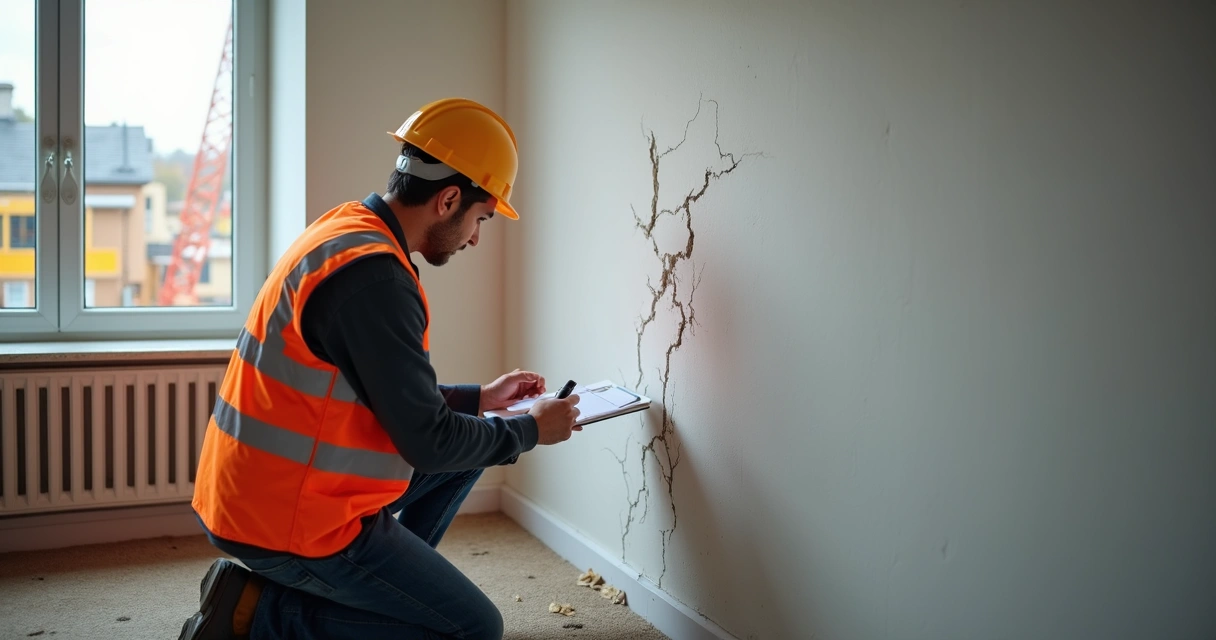 Engenheiro faz vistoria em imóvel vizinho de obra 