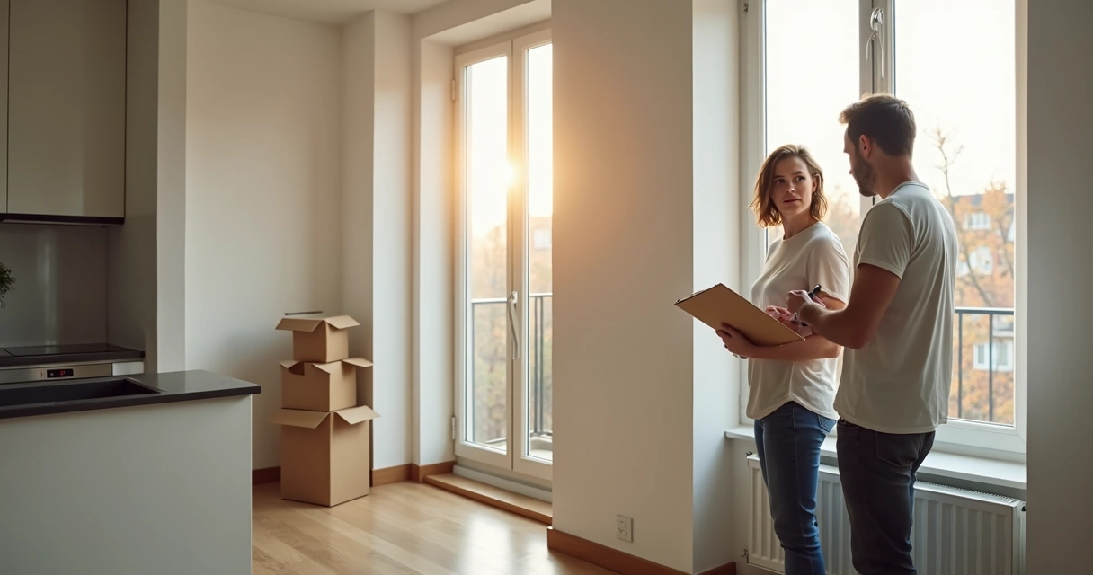 Pessoa fazendo vistoria no imóvel antes da devolução