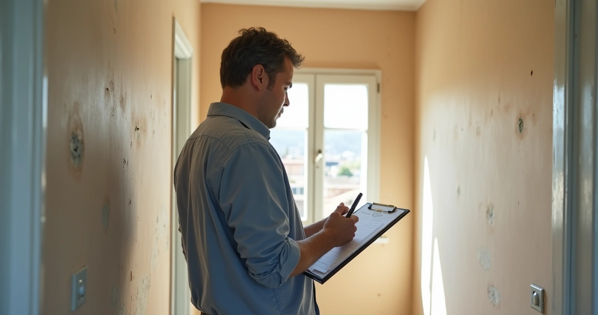 Corretor de imóveis avaliando um imóvel usado em Paulínia 