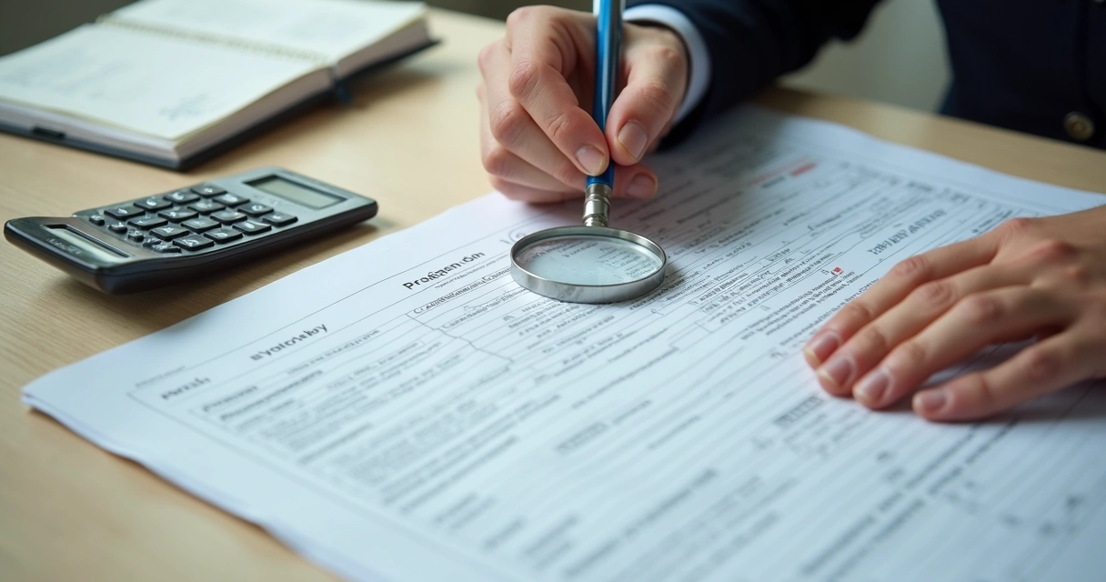 Profissional conferindo matrícula e certidões de imóvel 