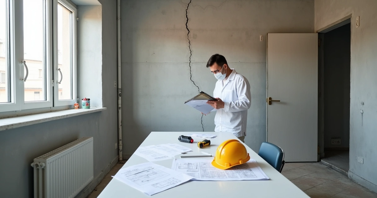 Vistoria técnica em apartamento em reforma