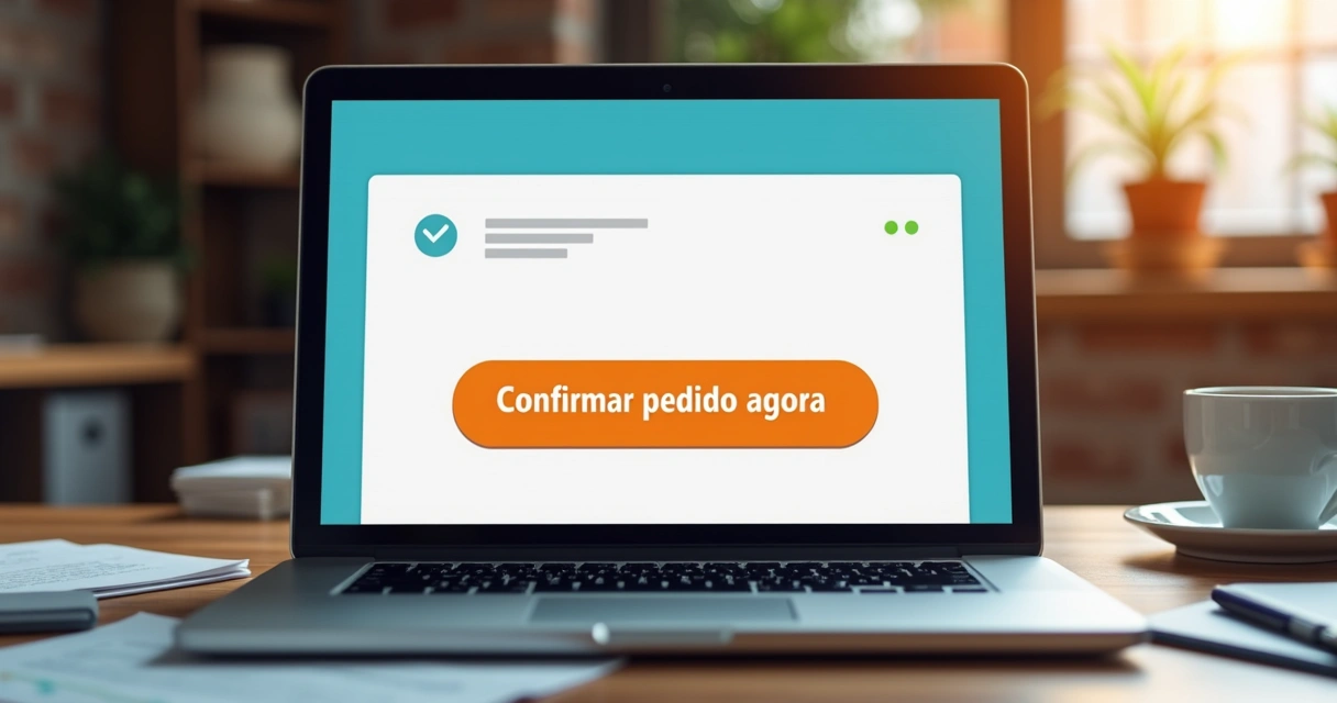 Botão chamativo de ação em e-mail de uma PME 