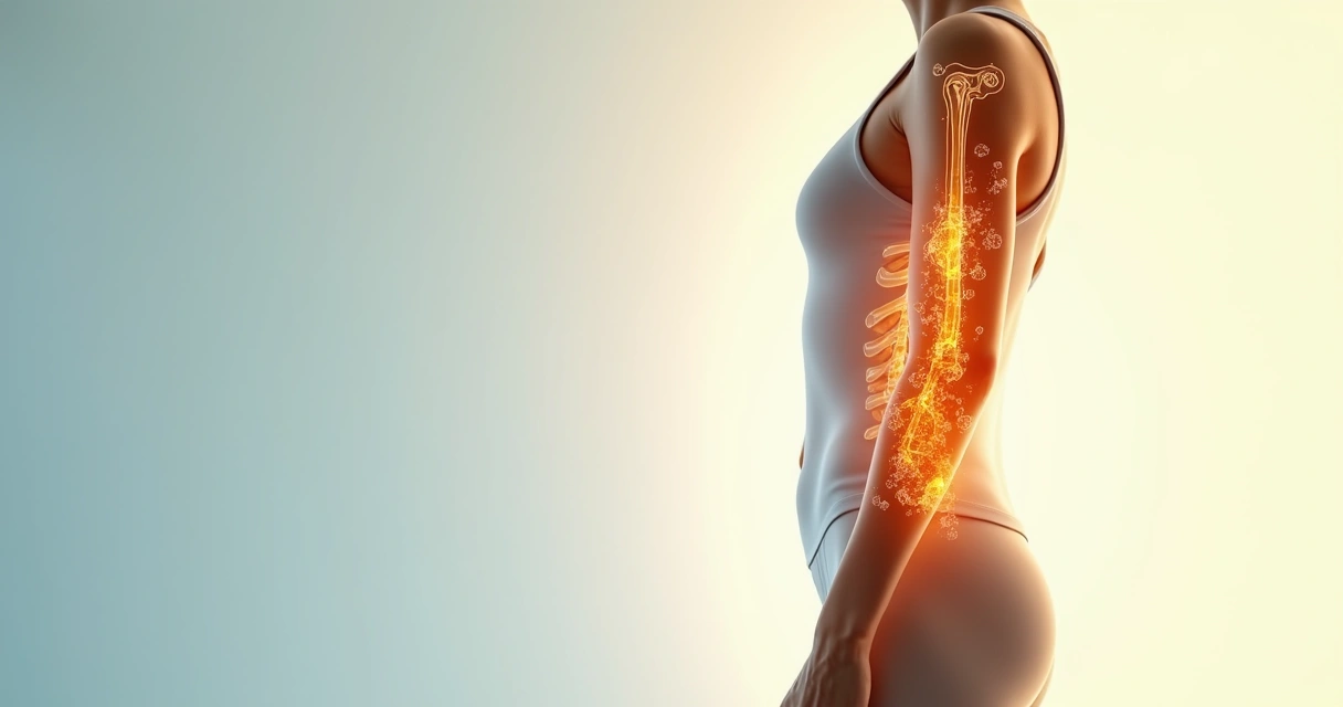 Corpo lateral com ossos iluminados ao sol destacando pele e estrutura óssea 