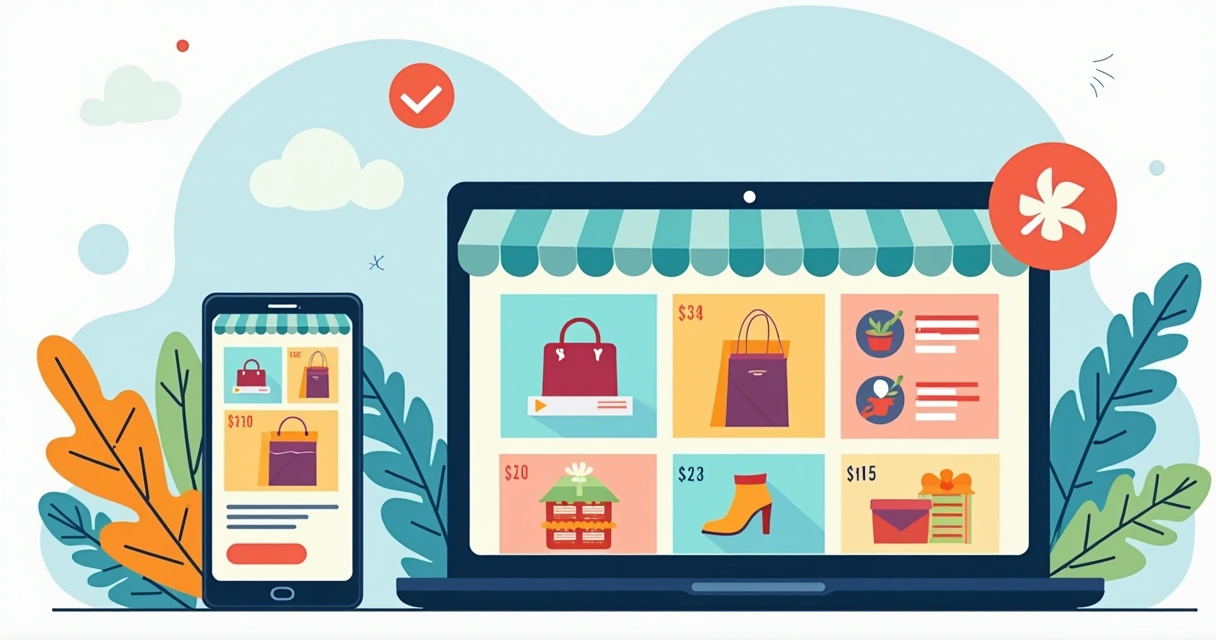 Loja virtual exibindo vários produtos com preços e promoções 