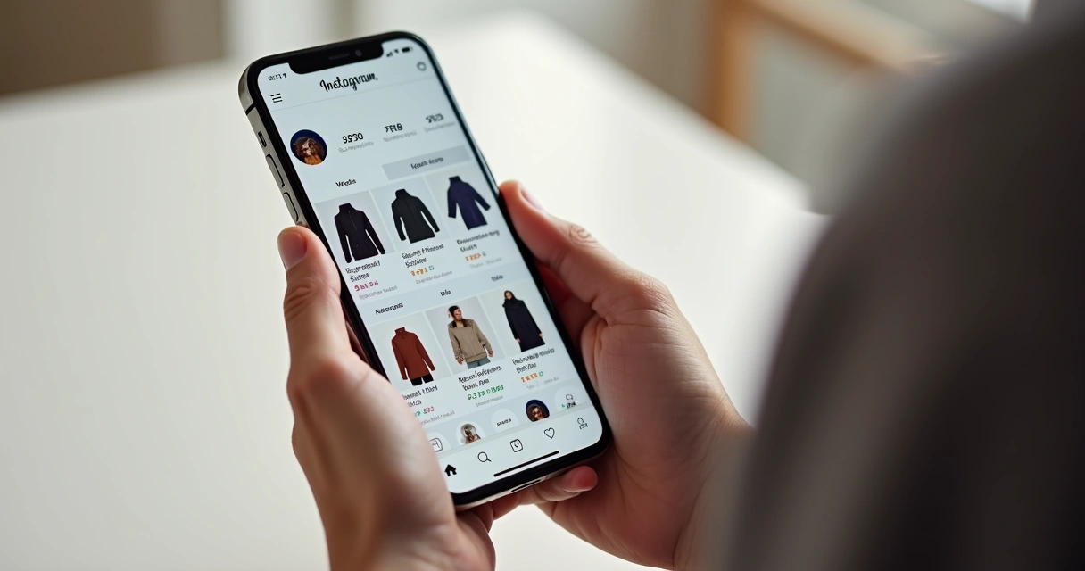 Perfil com vitrine do Instagram Shopping 