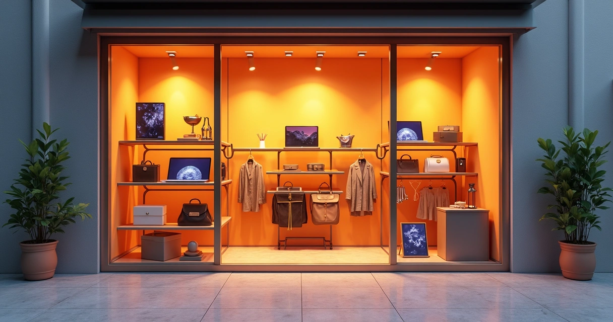 Vitrine digital de uma loja de dropshipping com diversos produtos