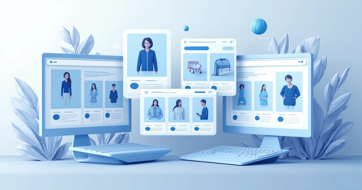 Loja virtual mostrando produtos personalizados para cada cliente 