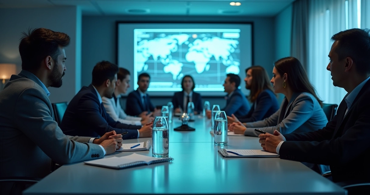 Profissionais analisando gráficos de leads em queda 