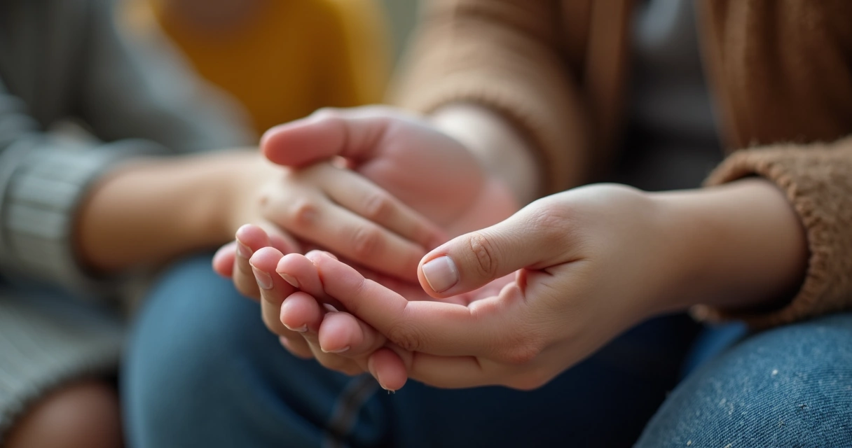 Voluntário oferece apoio a criança em situação de vulnerabilidade 