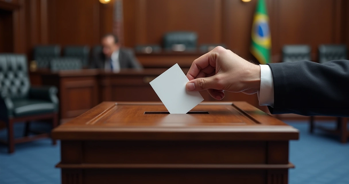 Urna de votação secreta no Senado Federal brasileiro 