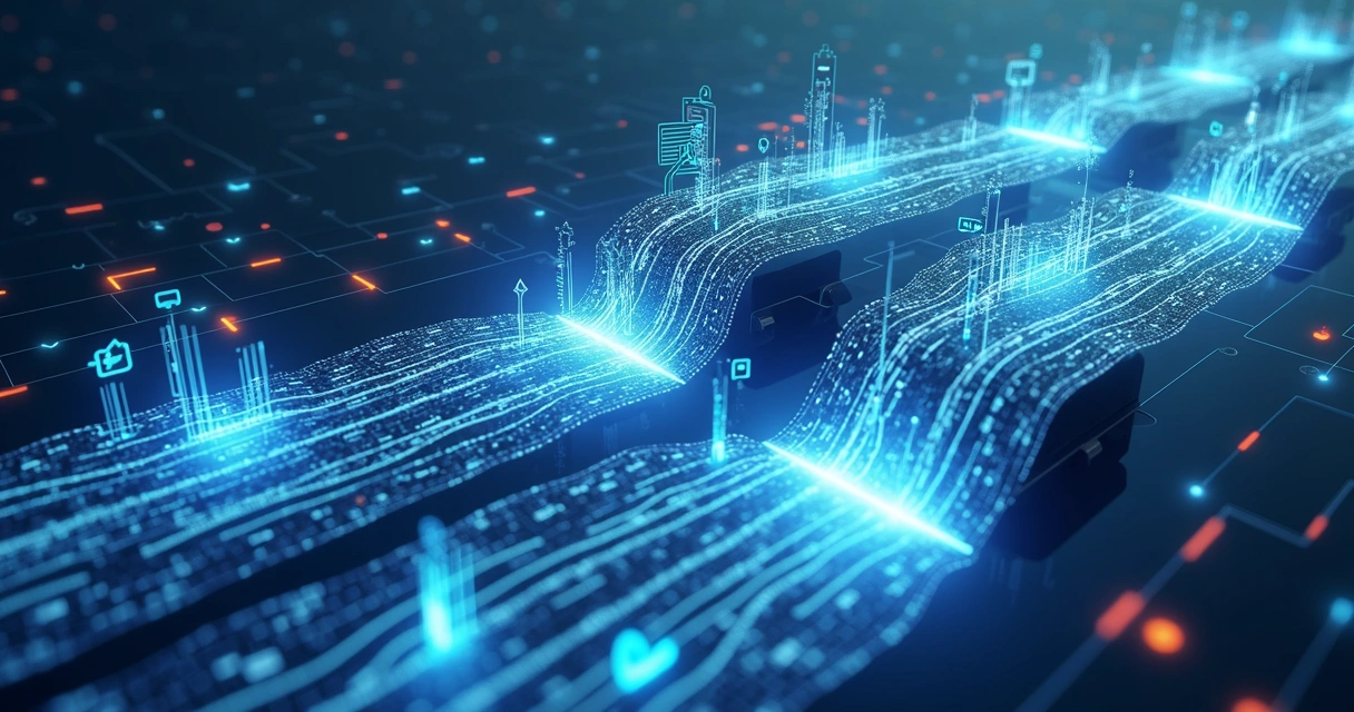 Geração de Leads B2B: Estratégias e Ferramentas Avançadas 4 Fluxo ilustrado de enriquecimento de dados em múltiplas fontes