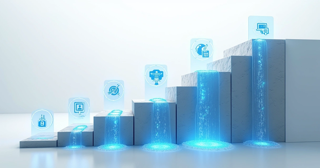 Fluxo de enriquecimento de dados em cascata em vários sistemas conectados 