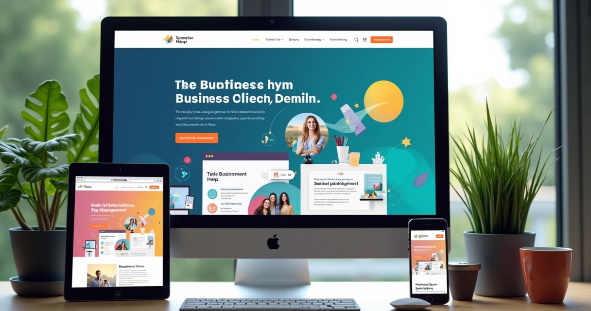 Layout de web design responsivo para empresa paulista 