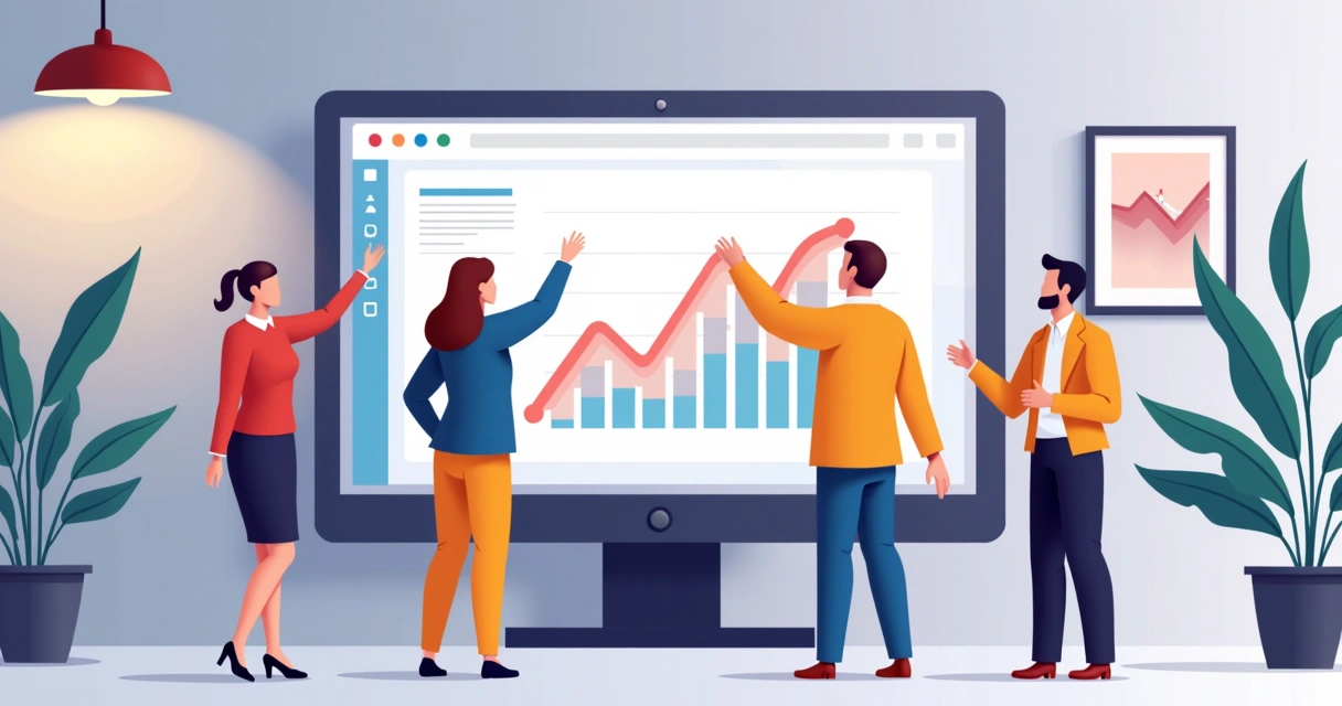 Equipe de webdesigners comemorando entrega de landing page rápida 