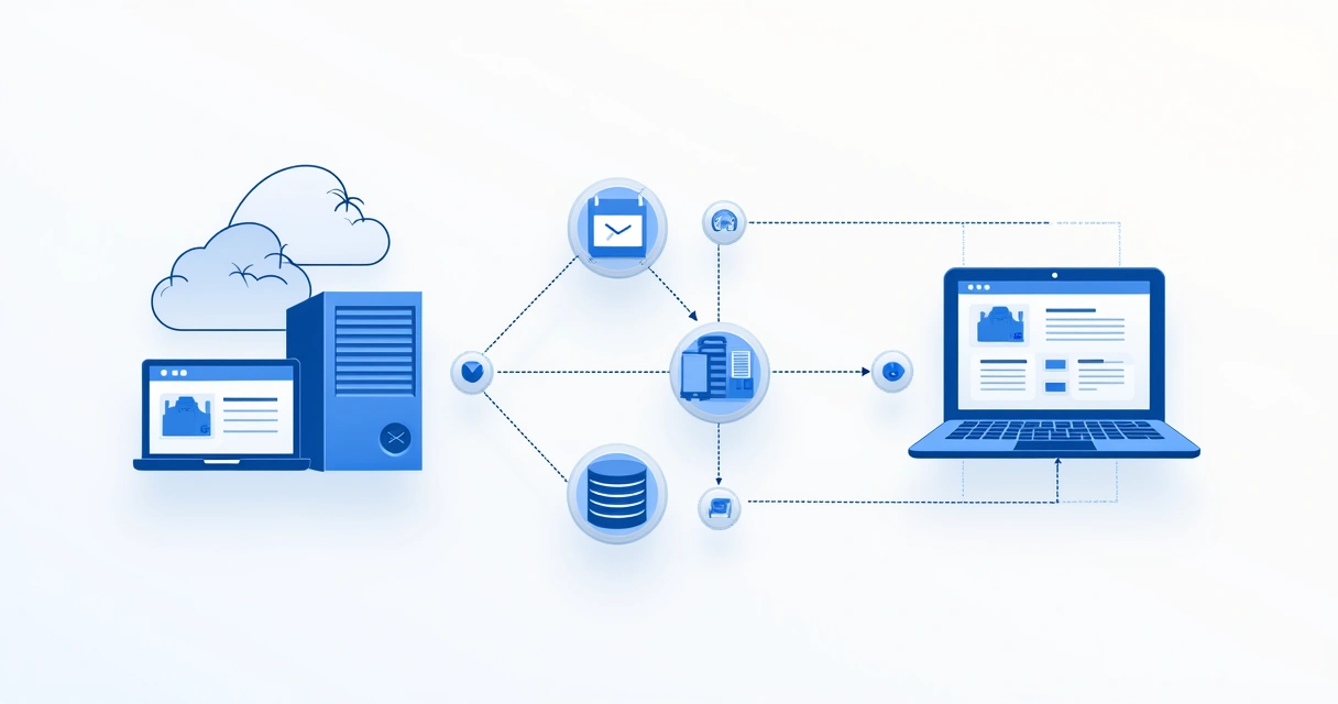 Fluxo visual de automação via webhook mostrando notificação automática de evento fiscal 