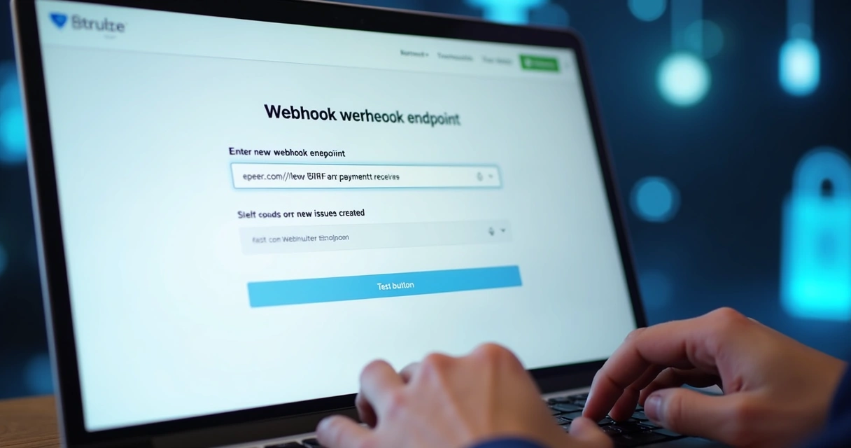 Setting up a webhook endpoint in an app dashboard 