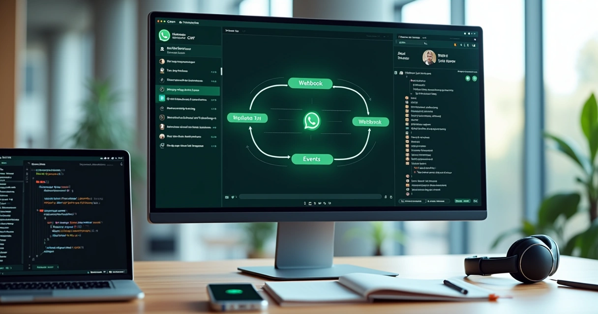 Integração de WhatsApp com CRM através de webhooks em painel de controle 