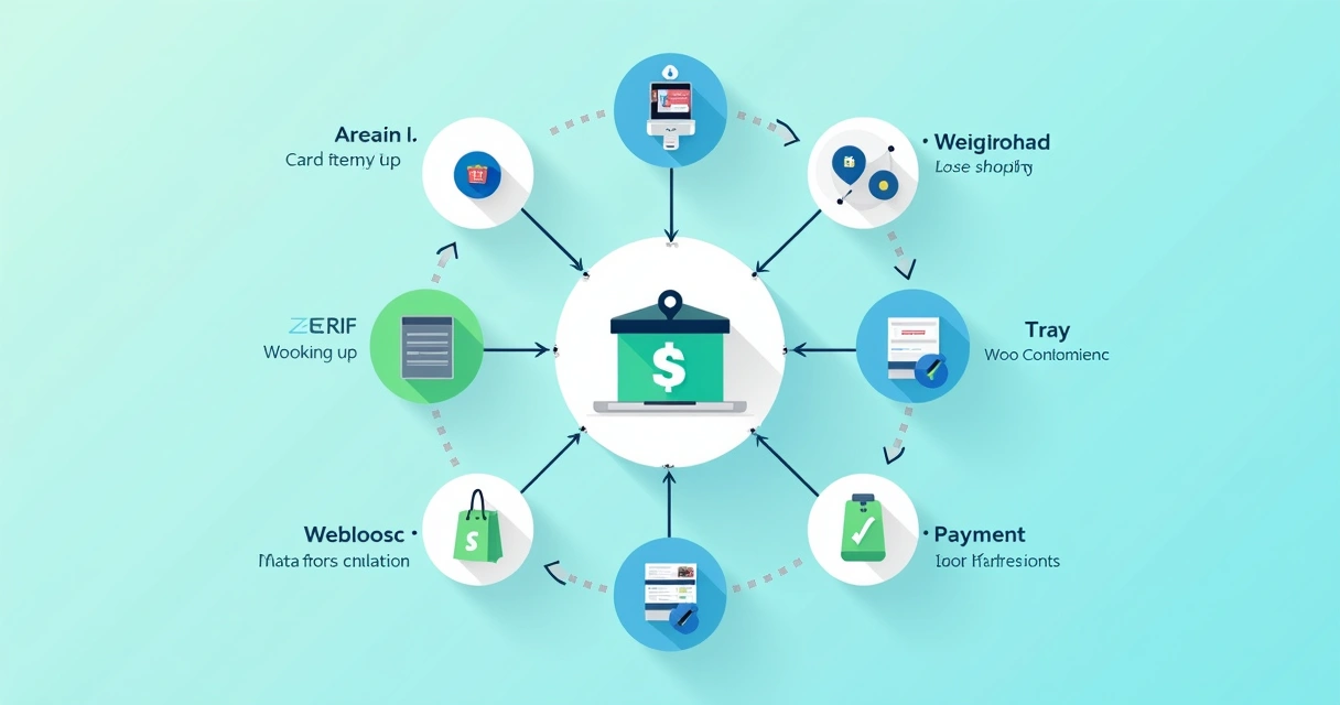 Diagrama com webhooks conectando lojas virtuais e apps de automação 