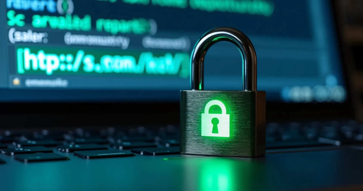 Lock icon symbolizing website security 