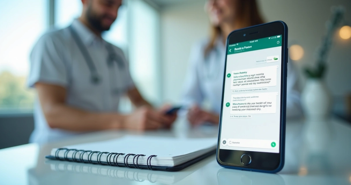 WhatsApp com atendimento automático para agendamento odontológico 