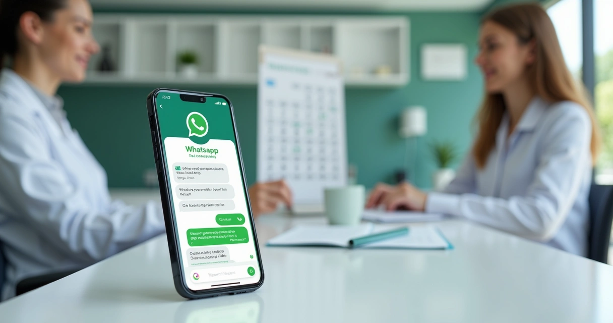 Atendimento no WhatsApp com agendamento odontológico 
