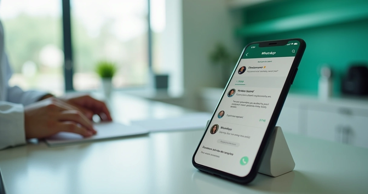 Atendimento no WhatsApp com agendamento odontológico