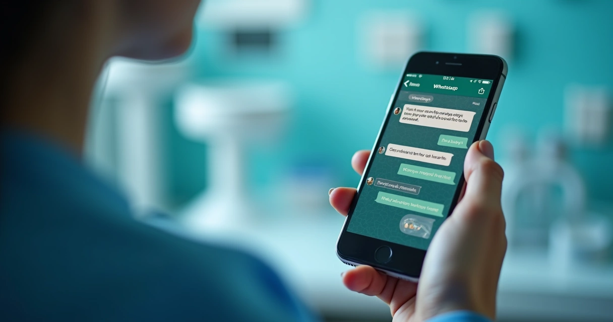 Conversa de WhatsApp entre paciente e IA para agendamento 