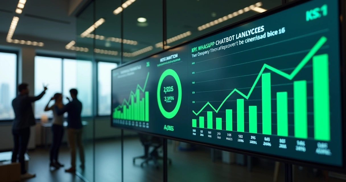 Dashboard com indicadores de atendimento de chatbot 