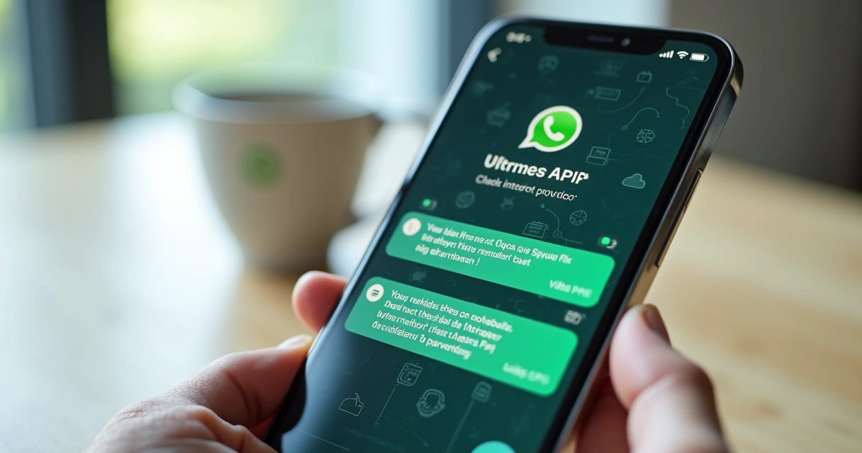 Chatbot de provedor atendendo cliente no WhatsApp