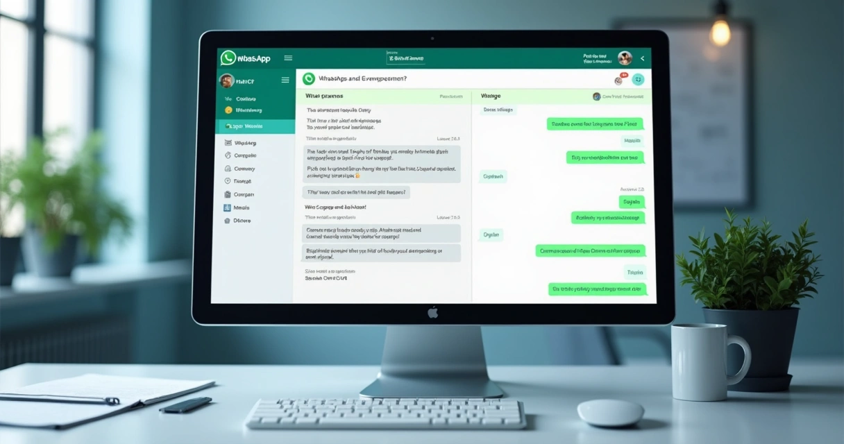 Tela de WhatsApp com propostas e pagamentos integrados ao Omie.